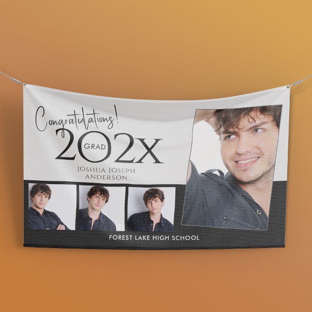 Banderoles Collage photo de la tendance noire (Créateur téléchargé)