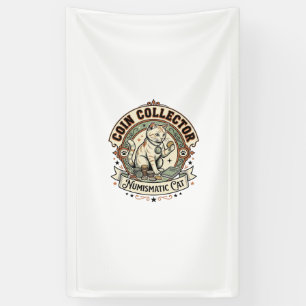 Banderoles Collectionneur de pièces Chaton numismatique Colle
