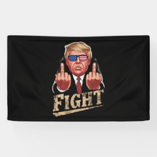 Banderoles Combat de Trump Élection États-Unis Rétro Vintage