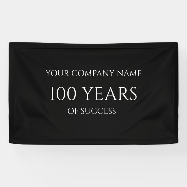 Banderoles Company Anniversary Custom Business Banner (Horizontal)