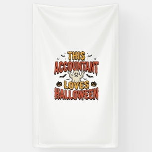 Banderoles Comptable Halloween Chemise Vintage Ghost Design_1