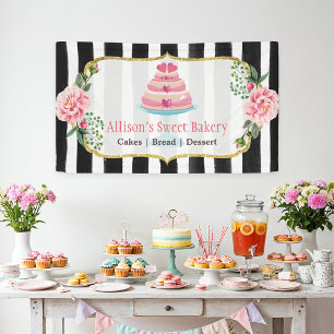 Banderoles Concepteur de gâteau de mariage or rose floral ray
