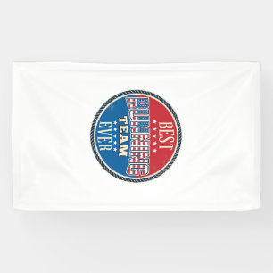 Banderoles Conception de badge vintage patriotique d'équipe d