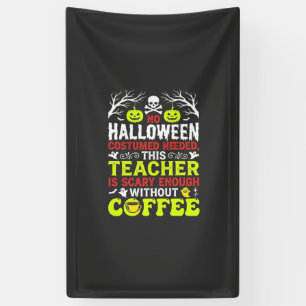 Banderoles Conception de café assez effrayante pour Halloween