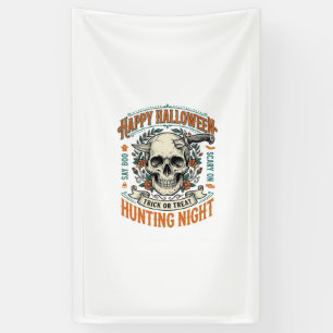 Banderoles Conception de chemise vintage Halloween crâne Tric
