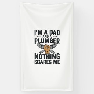 Banderoles Conception de chemise vintage Papa Plombier Rien n
