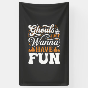 Banderoles Conception de monstres d'Halloween qui veulent jus
