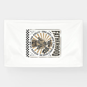 Banderoles Conception de T-shirt de papa cowboy squelette vin
