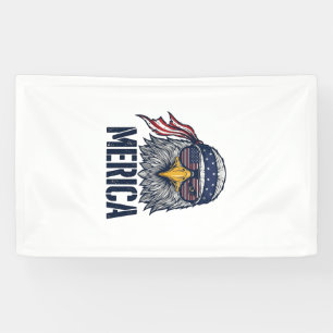 Banderoles Conception de T-shirt Vintage Patriotic Eagle Meri