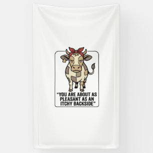 Banderoles Conception de T-Shirt Vintage Vache Patchwork Grin