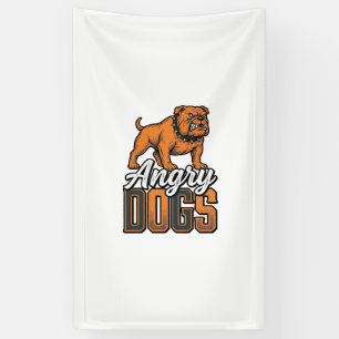 Banderoles Conception de typographie Bulldog vintage Angry Do