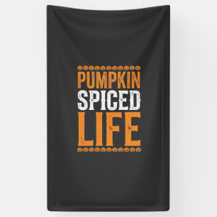 Banderoles Conception de typographie Halloween Pumpkin Spiced