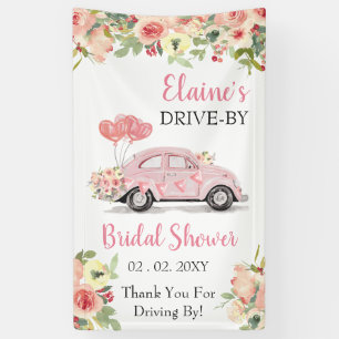 Banderoles Conduire Par Une Douche Florale Pink Drive