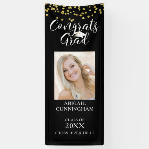 Banderoles Confetti moderne Script GRAGRAS GRAD Photo Noir