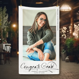 Banderoles Congrats Modernes Grad Grad Grad Graduation Script
