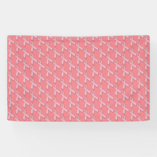 Banderoles Conscience rose chic de cancer du sein de rubans
