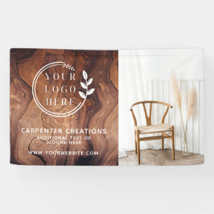 Banderoles Construction de menuiserie en bois moderne et élég