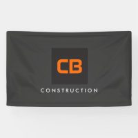 Construction de Monogrammes Noir/Orange, Entrepren
