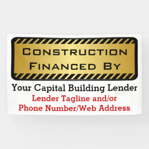 Banderoles Construction Financée Par Le Panneau Emploi Du Dév