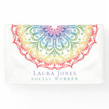 Convention Rainbow Ombre Mandala Ladies Pride