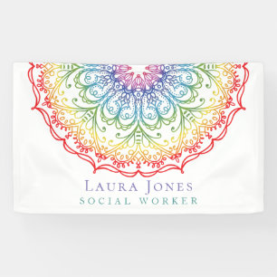 Banderoles Convention Rainbow Ombre Mandala Ladies Pride