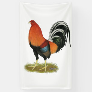 Banderoles Coq blond comme les blés de coq de combat