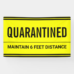 Banderoles Coronavirus Self Isolation Quarantine
