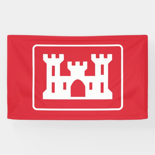 Banderoles Corps des ingénieurs américains DOD Military (Horizontal)