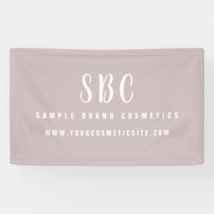 Banderoles Cosmétique chic moderne Monogramme d'entreprise
