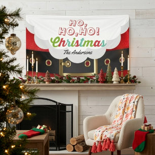 Banderoles Costume de Père Noël Ho Ho Ho Noël Bonne Année