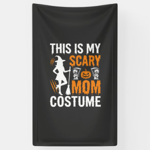 Banderoles Costume de sorcière d'Halloween maman effrayant dr
