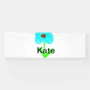 Banderoles Couleur d'eau bleu vert ajouter votre nom texte pe