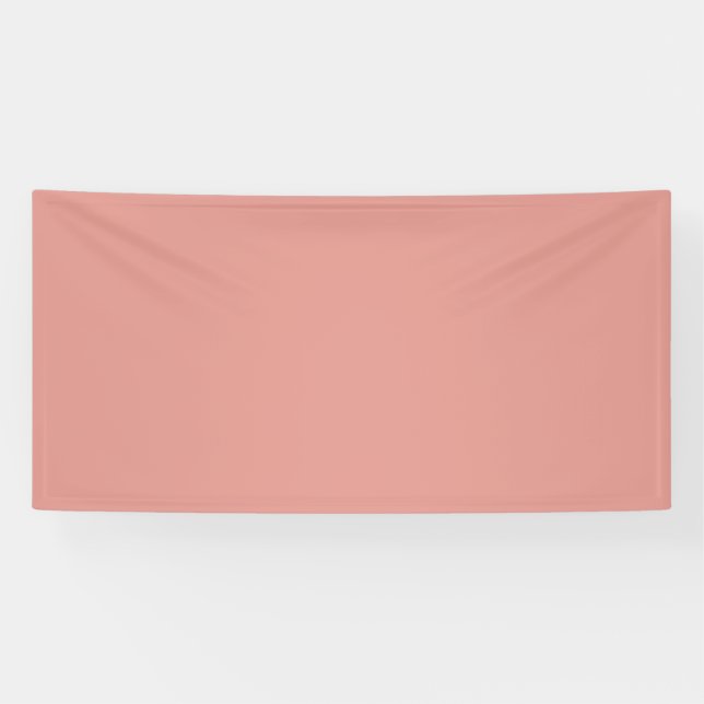 Banderoles Couleur rose flamant simple pastel (Horizontal)