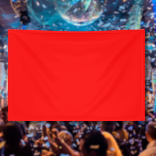 Banderoles Couleur solide rouge | Classique | Élégant | tenda (Créateur téléchargé)