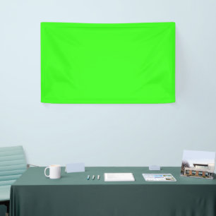 Banderoles Couleur solide verte néon