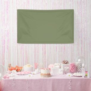 Banderoles Couleur solide verte Sage