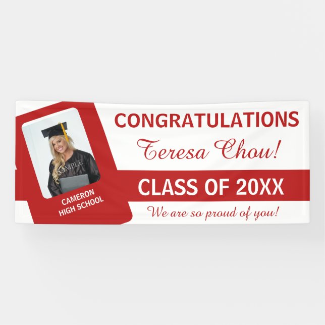 Banderoles Couleurs U-Pick School avec UPSC rouge (Horizontal)