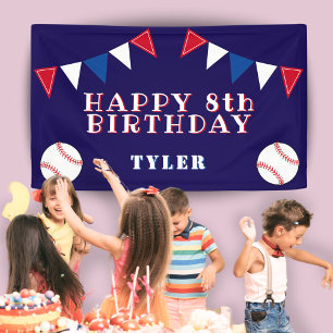 Banderoles Coupe de baseball de baseball drapeaux Anniversair