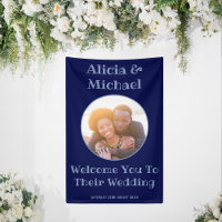 Couple Photo Marine Mariage bleu Bienvenue