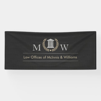 Banderoles Courthouse à monogramme marbré