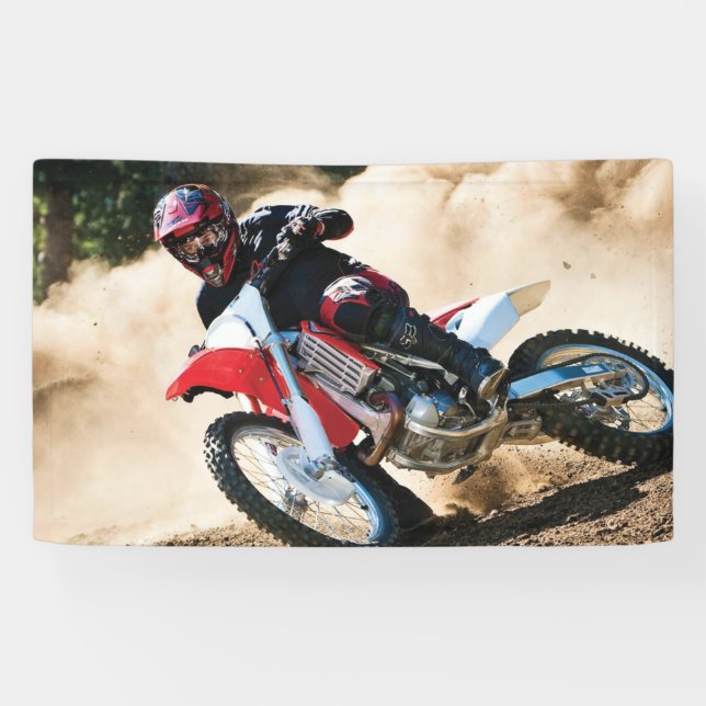 Banderoles coussin de motocross (Horizontal)