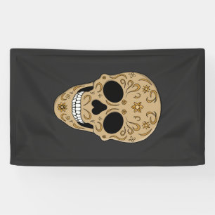 Banderoles Crâne de sucre floral Dia de los Muertos