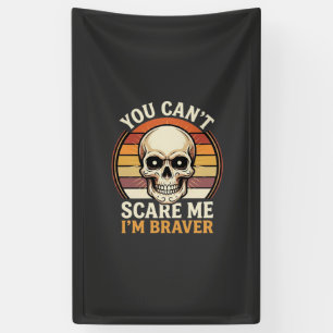 Banderoles Crâne Halloween plus courageux Design Horreur Rétr