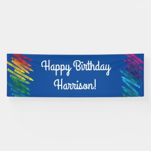 Banderoles Crayons Art Anniversaire