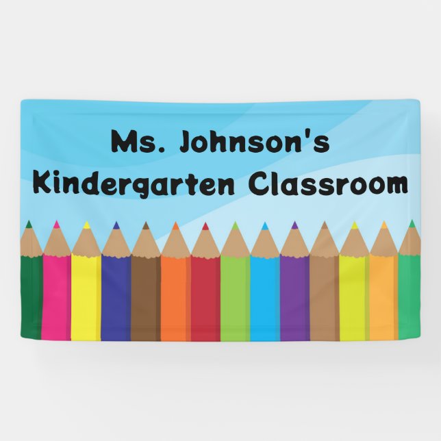 Banderoles Crayons colorés (Horizontal)