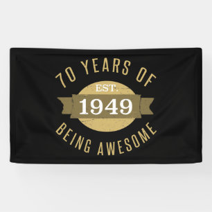 Banderoles Créé en 1949 70e anniversaire