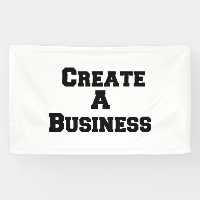 Banderoles Créer Une Entreprise (Horizontal)