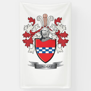 Banderoles Crête de famille de Lindsay et manteau de Lindsay