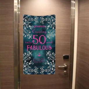 Banderoles Croisière dans XX et Fabuleux Birthday Cruise Door