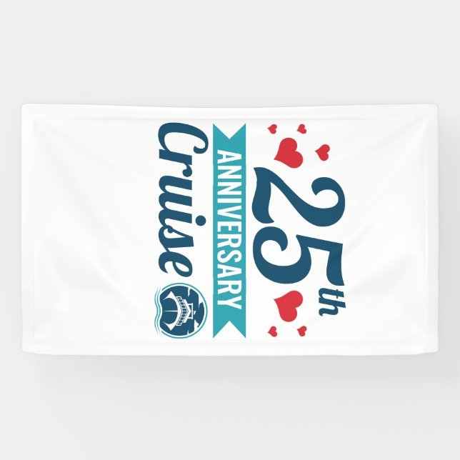 Banderoles Croisière du 25e anniversaire (Horizontal)